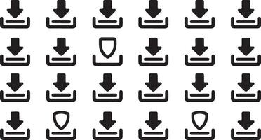 Download button design for safe downloads a secure download banner advertisement vector