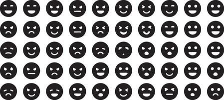 Feedback faces emoticon set a rating satisfaction scale icon collection for user interface design vector
