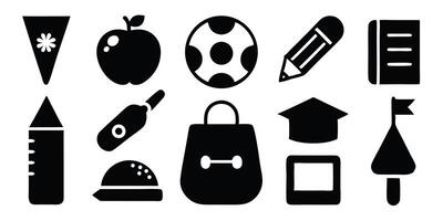 Back to school design featuring playful colorful text and fun typography in helvetica and courier fonts vector