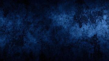 Dark Blue Grunge Texture Background Distressed Wall Overlay Cracked Surface Abstract Design Element photo