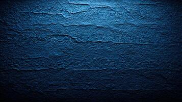 Dark Blue Textured Background Rough Surface Wall Pattern photo