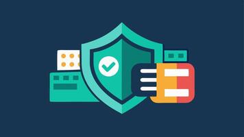 Secure Wallet A digital wallet icon secured with a shield representing how players safely store their blockchain assets used in gaming.. vector