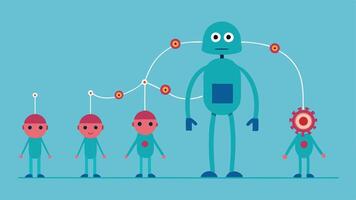 Repairing Nerve Damage A scene where nanobots are aligned along a damaged nerve pathway with one actively repairing and others holding supplies or scanning the area.. vector