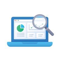 Flat Gradient Data Analytics Concept Illustration vector