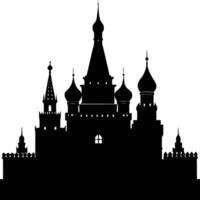 the kremlin in moscow with its towers and walls o vector