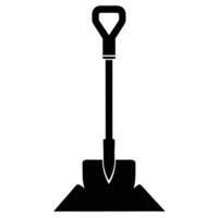 a silhouette of a post hole digger with two handles vector
