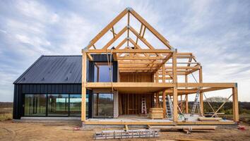 Dream Home in Progress Barnhouse Style Meets Modern Design photo