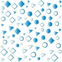abstract geometric shapes and circles on a white background vector