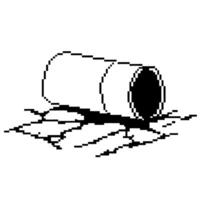 Pixel art pipe minimalist retro style, black and white design vintage game aesthetic, iconic 8 bit graphic vector