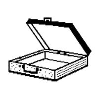 pixel art open pizza box minimalist 8 bit retro design, monochrome illustration vector