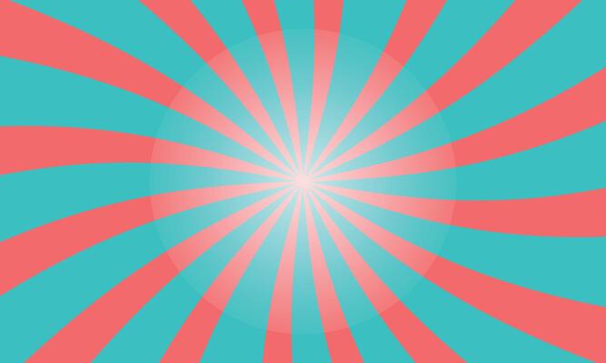 Red and Blue Spiral Optical Illusion. Striking Radiating Stripe Pattern for Backgrounds and Creative Designs