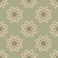Handmade damask motif with ikat influence in high-quality format. vector
