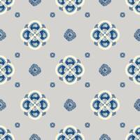 Subtle ikat damask design in a seamless repeat . vector