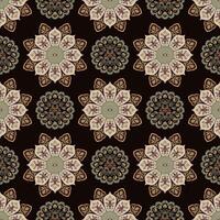 Ethnic-inspired ikat damask pattern in a clean style vector