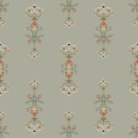 oft and elegant ikat damask for custom design projects. vector