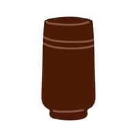 Ceramic mug displayed on a simple background showcasing artisan craftsmanship style vector