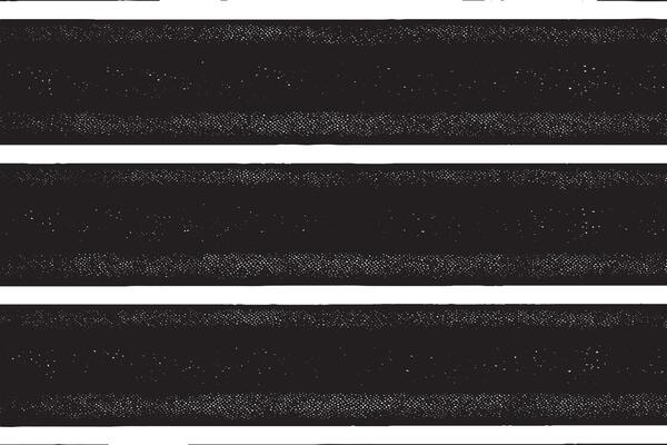 High-resolution grunge halftone black brush stripes with a distressed texture. Ideal for banners, overlays, web backgrounds, or design elements in posters, flyers, and print projects