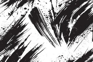 Download a high-resolution black ink brush strokes background. Perfect for posters, digital art, comics, and design projects needing bold, dynamic textures with a grunge aesthetic. vector