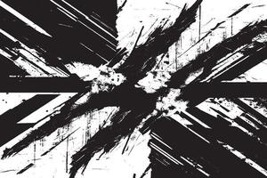 Explore this high-contrast abstract black and white grunge splash art, perfect for digital design, backgrounds, and creative projects. Bold ink strokes and chaotic texture for dramatic impact. vector