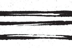High-resolution grunge ink brush strokes with distressed horizontal black lines on a white background. Perfect for artistic designs, digital art, print overlays, and abstract creative projects. vector