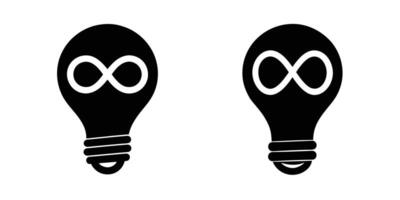 Minimalist light bulb silhouette on white background emphasizing essential ideas vector
