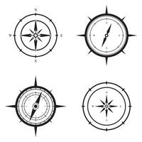 compass logo isolated on background.modern flat compass pictogram,business,marketing,internet concept.trendy simple symbol for websitedesign or button to mobile app.logo illustration. vector