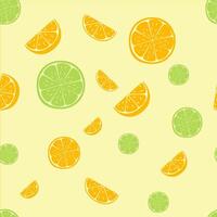 Orange seamless pattern. vector