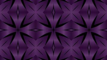 Abstract Kaleidoscope with geometric pattern animation. purple shape motion. video