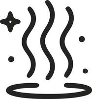 A black and white image of a hot cup of coffee vector