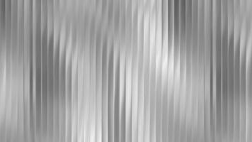 Ribbed metal glass background with silver gradient and striped texture. Corrugated abstract panel with chrome steel sheet and fluid overlay. Transparent tileable backdrop with pearlescent acryl. vector