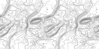 Seamless topography pattern of map lines texture. Contour abstract topographic mountain . Topology terrain geographic wood grid with latitude and wavy outlines. vector