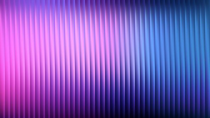 Fractal gradient glass with neon pattern effect creates abstract background. Texture vertical with blue green geometric fluorescent distortion of glossy prism. Ribbed purple vibrant summer blur