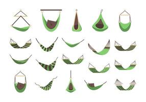 Colorful Relax Hammock Element vector