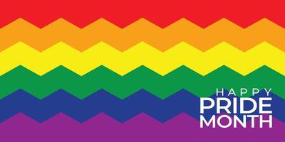 Let's Celebrate PRIDE month background for festival parades, parties, and social events. Colorful rainbow flag vector