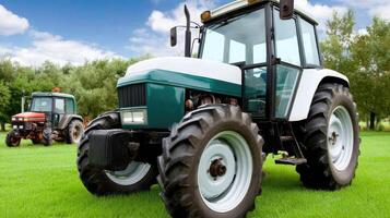 Tractors in the field photo