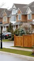 A row of houses photo