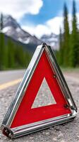 A red triangle photo