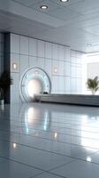 A mri machine in a modern office building photo