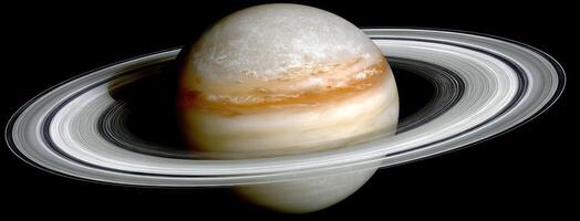 Saturn's rings are seen in this image taken by the nasa space probe cassini photo