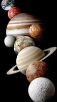 The planets of the solar system photo
