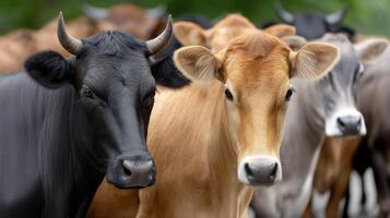 Cattle in a herd photo