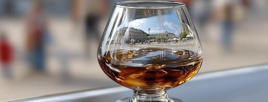 A glass of liquor photo