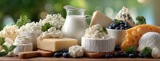 Cheese, milk, and other dairy products photo