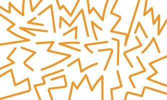 Dynamic orange geometric shapes create a bold and energetic abstract pattern on white vector
