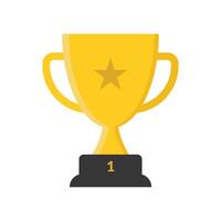Trophy icon design template simple and modern stock illustration vector