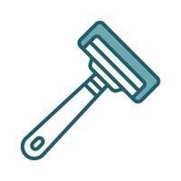Razor with Foam Icon vector
