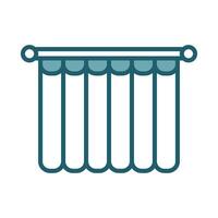 Shower Curtain Graphic for UI and Web vector
