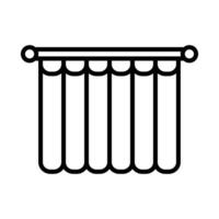 Shower Curtain Icon for App vector