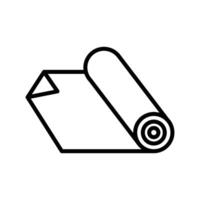 Gym Mat Icon Set vector