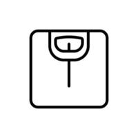 Simple Weight Scale Icon Isolated vector